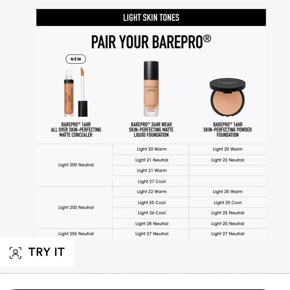 bareMinerals BAREPRO 16 HR Wear Concealer